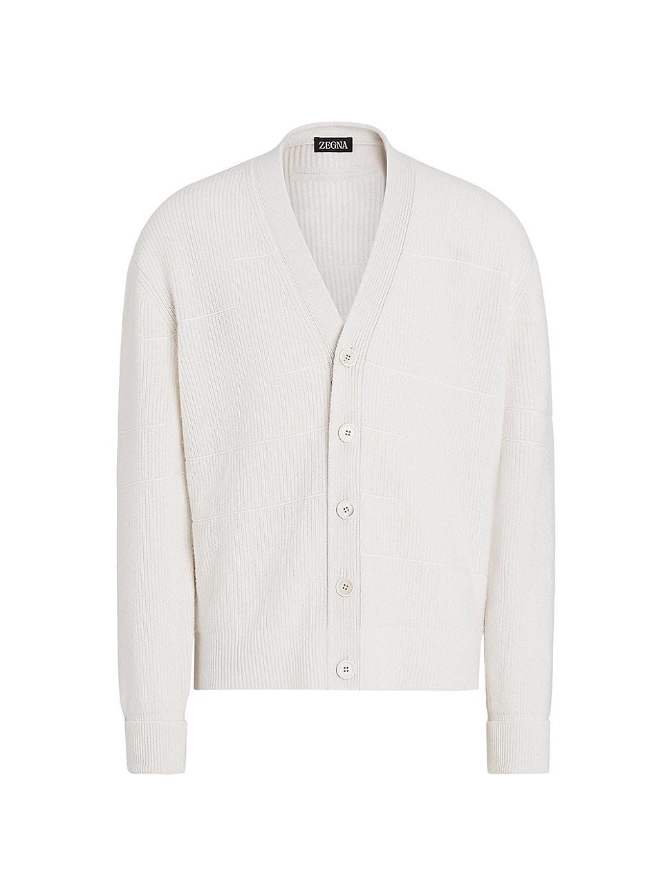 Mens Cashmere and Cotton Cardigan Product Image