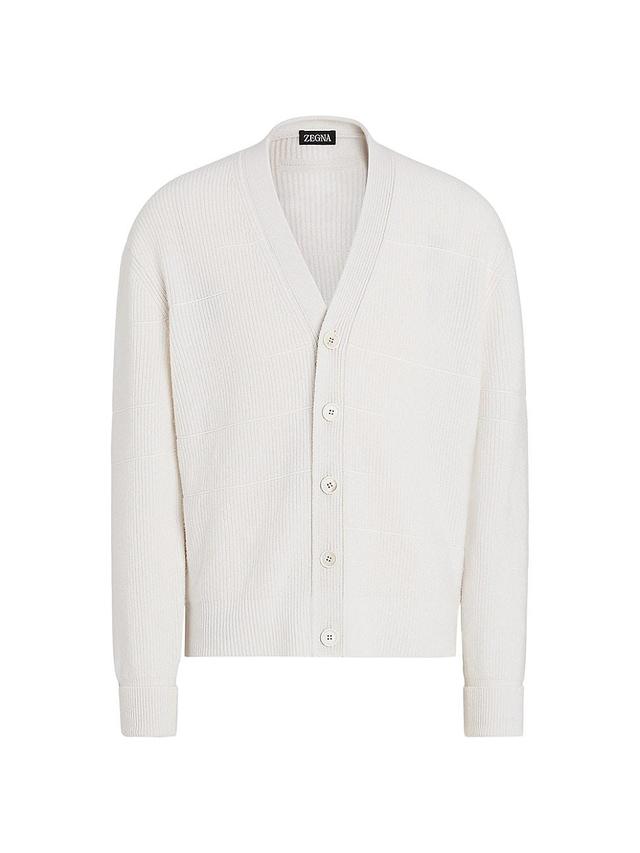 Mens Cashmere and Cotton Cardigan Product Image