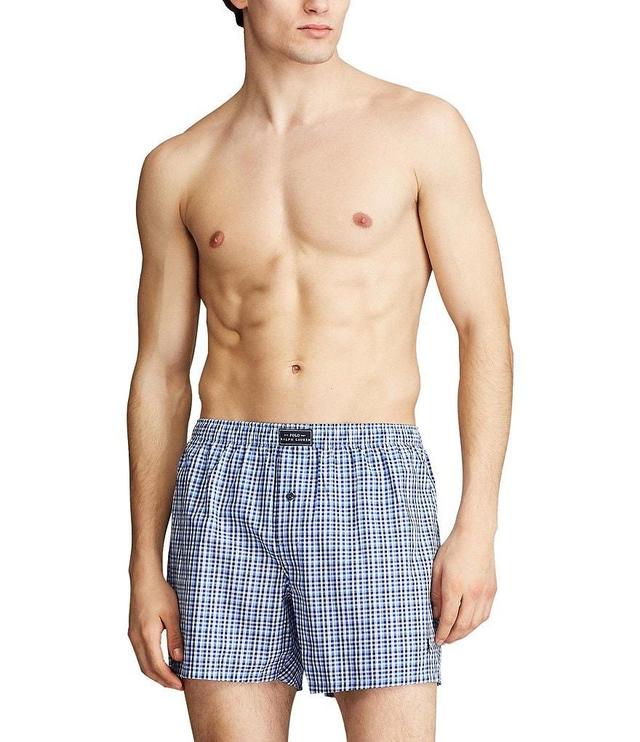 Polo Ralph Lauren Jefferson Plaid Woven Boxers Product Image