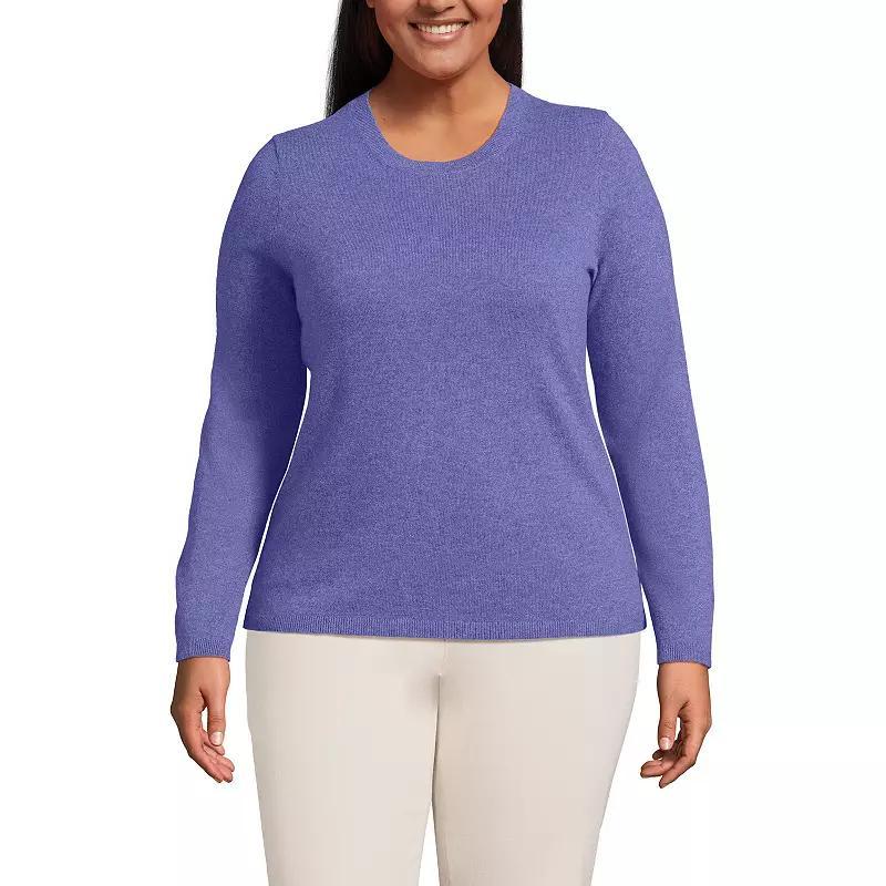 Plus Size Lands End Crewneck Cashmere Sweater, Womens Product Image