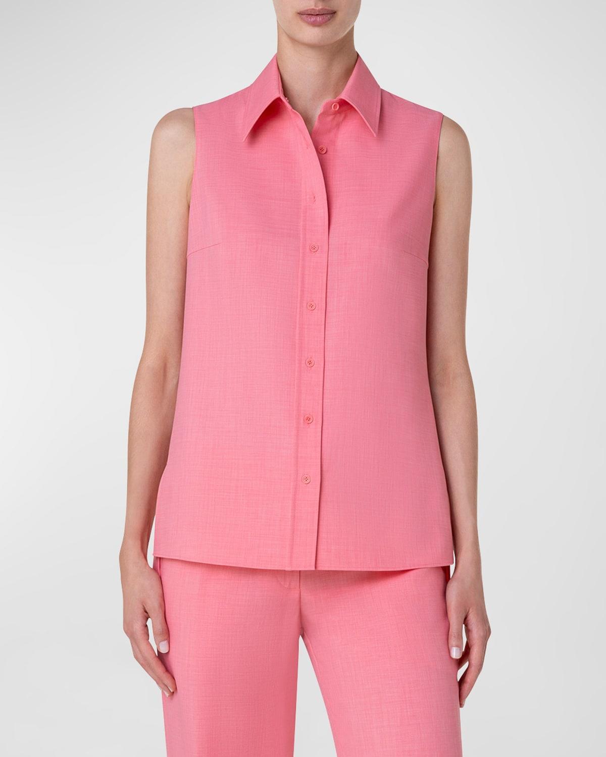 Akris punto Sleeveless Button-Up Shirt Product Image