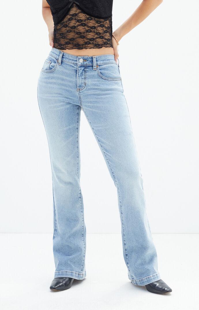 Women's Stretch Indigo Low Rise Bootcut Jeans Product Image