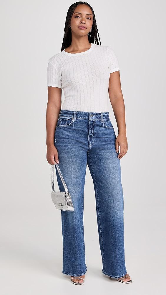 PAIGE Sasha 32" Wide Leg Jeans | Shopbop Product Image