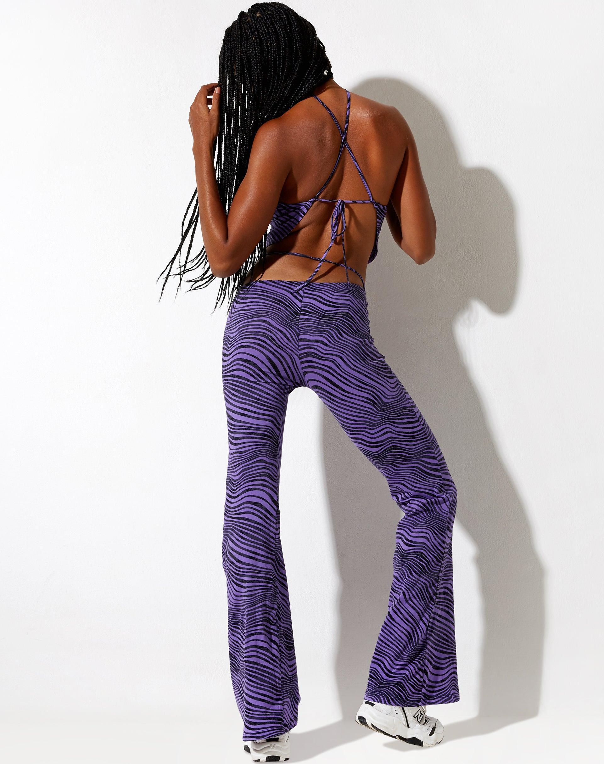 Asmi Crop Top in Desert Terrain Purple Product Image