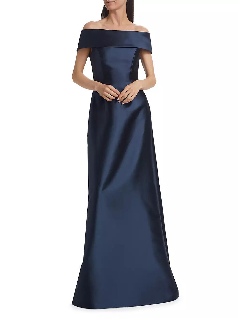 Radzimir Off-The-Shoulder Silk-Blend Gown Product Image