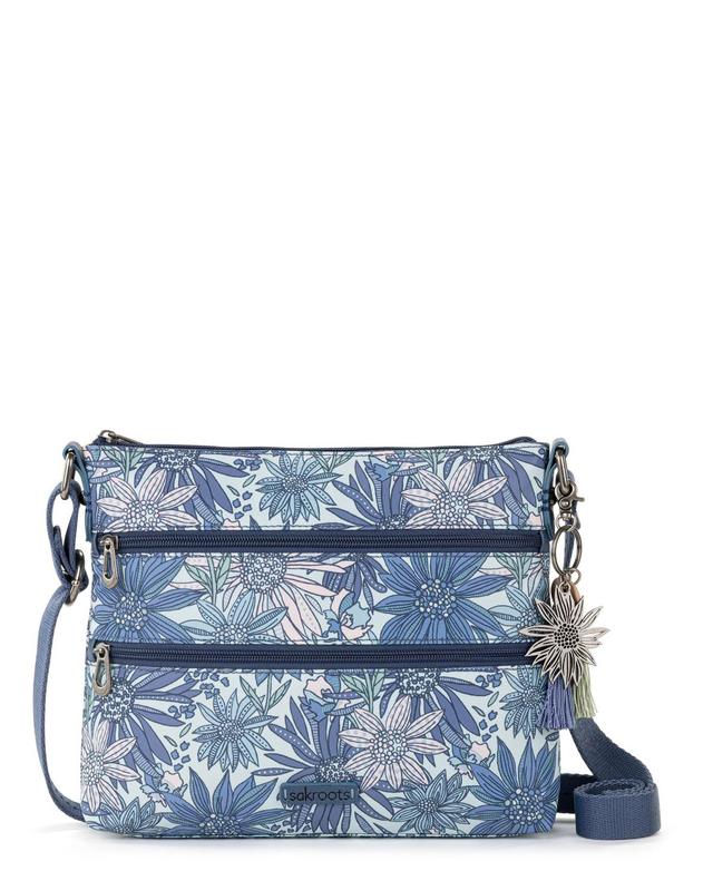 Sakroots Basic Zip Top Royal Blue Seascape Crossbody Bag Product Image