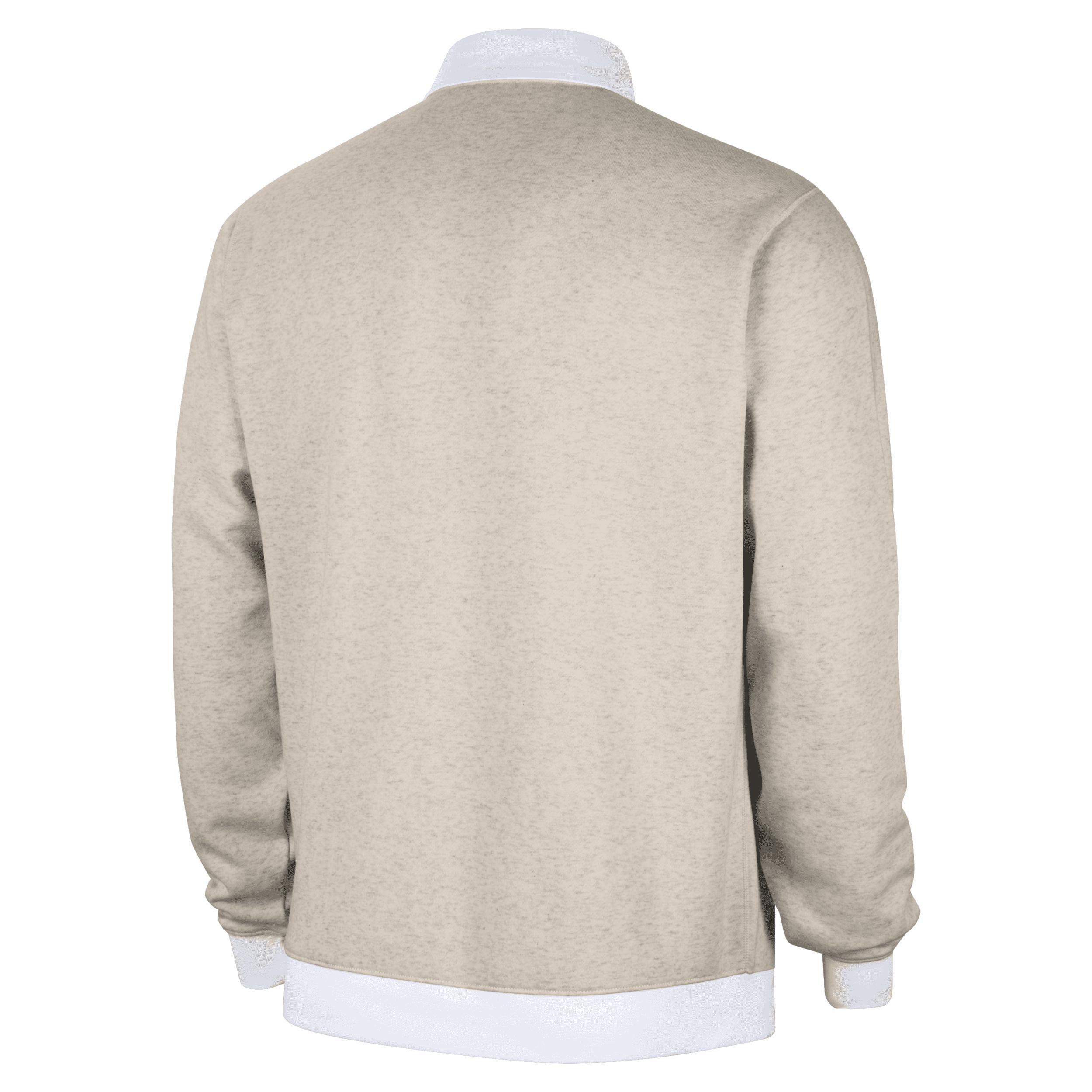 Ohio State Club Fleece Nike Mens College Long-Sleeve Polo Product Image