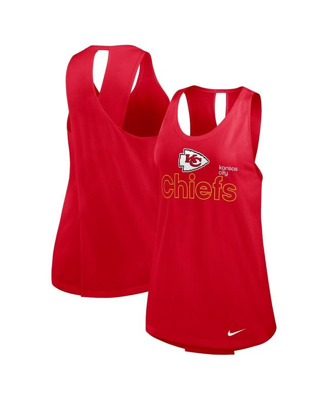 Nike Womens Red Kansas City Chiefs Plus Size Performance Tank Top Product Image