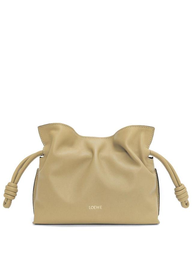 LOEWE Mini Flamenco Clutch Bag In Clay Green Product Image