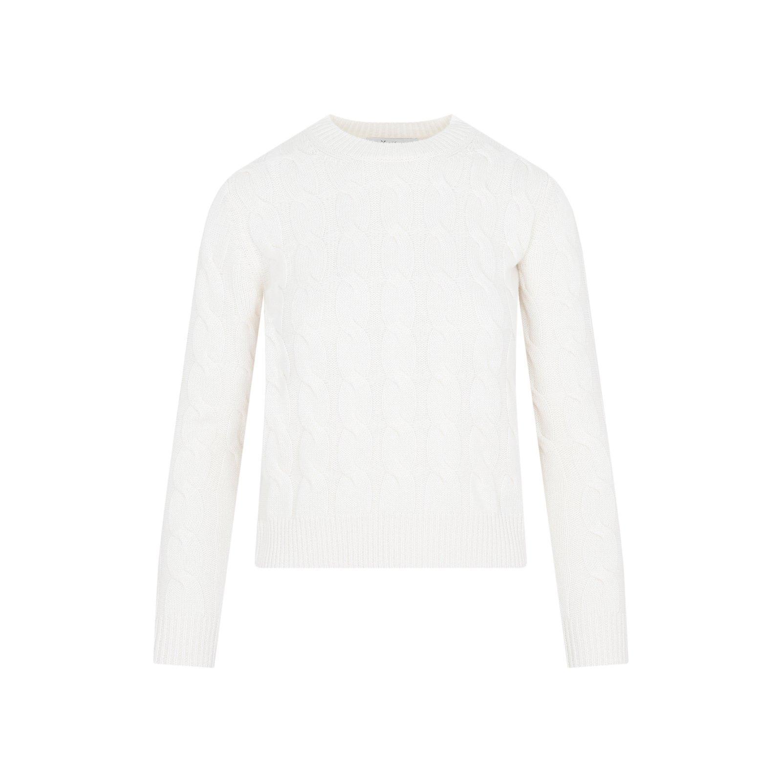 MAX MARA Crewneck Long-sleeved Jumper In Panna Product Image