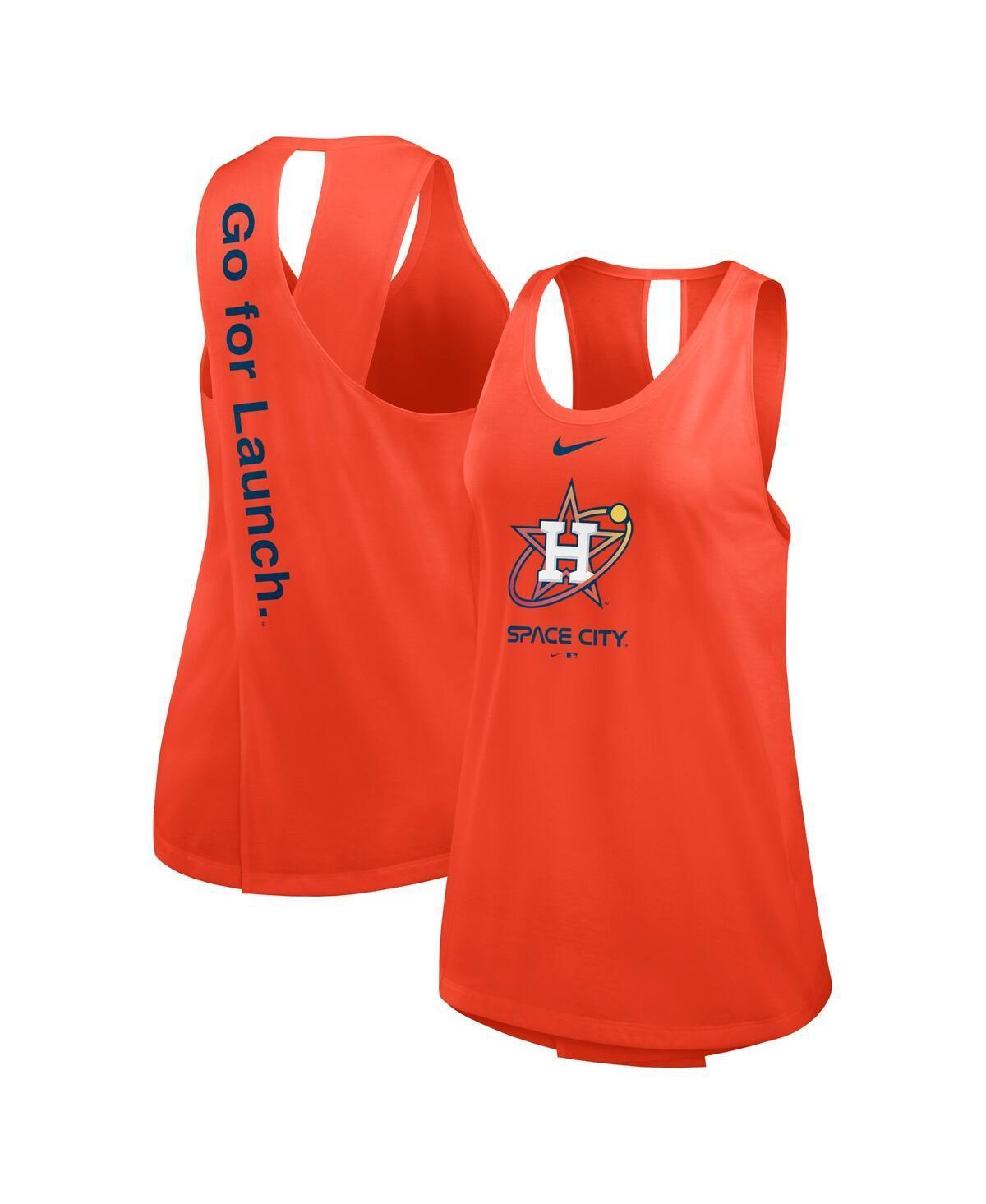 Womens Nike Houston Astros City Connect Crossed Back Tank Top Product Image