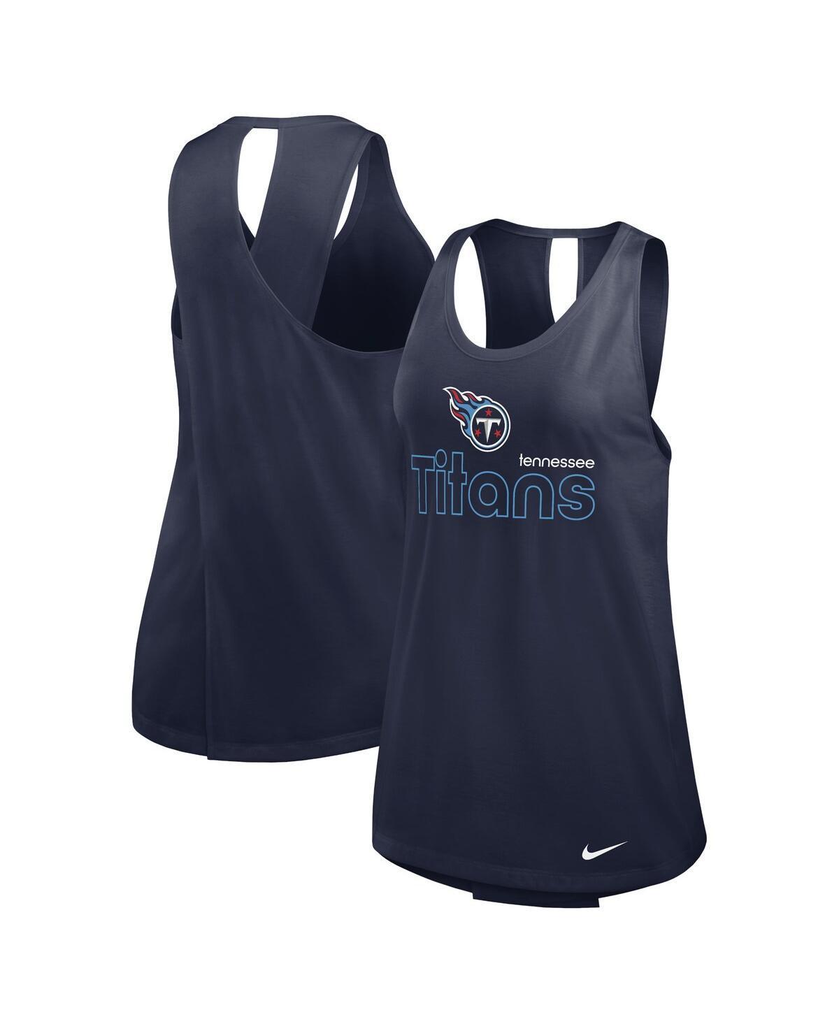 Womens Nike Tennessee Titans Performance Tank Top Blue Product Image