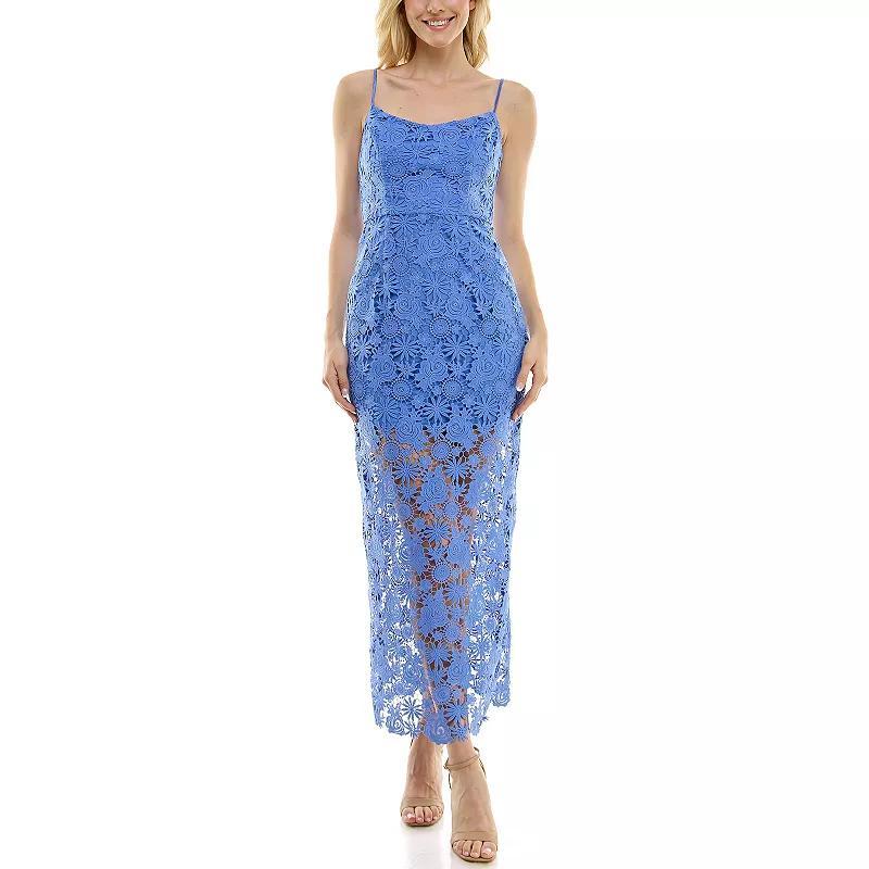 Womens Taylor Dress Maxi Lace Dress With Corset Back, Girls Product Image