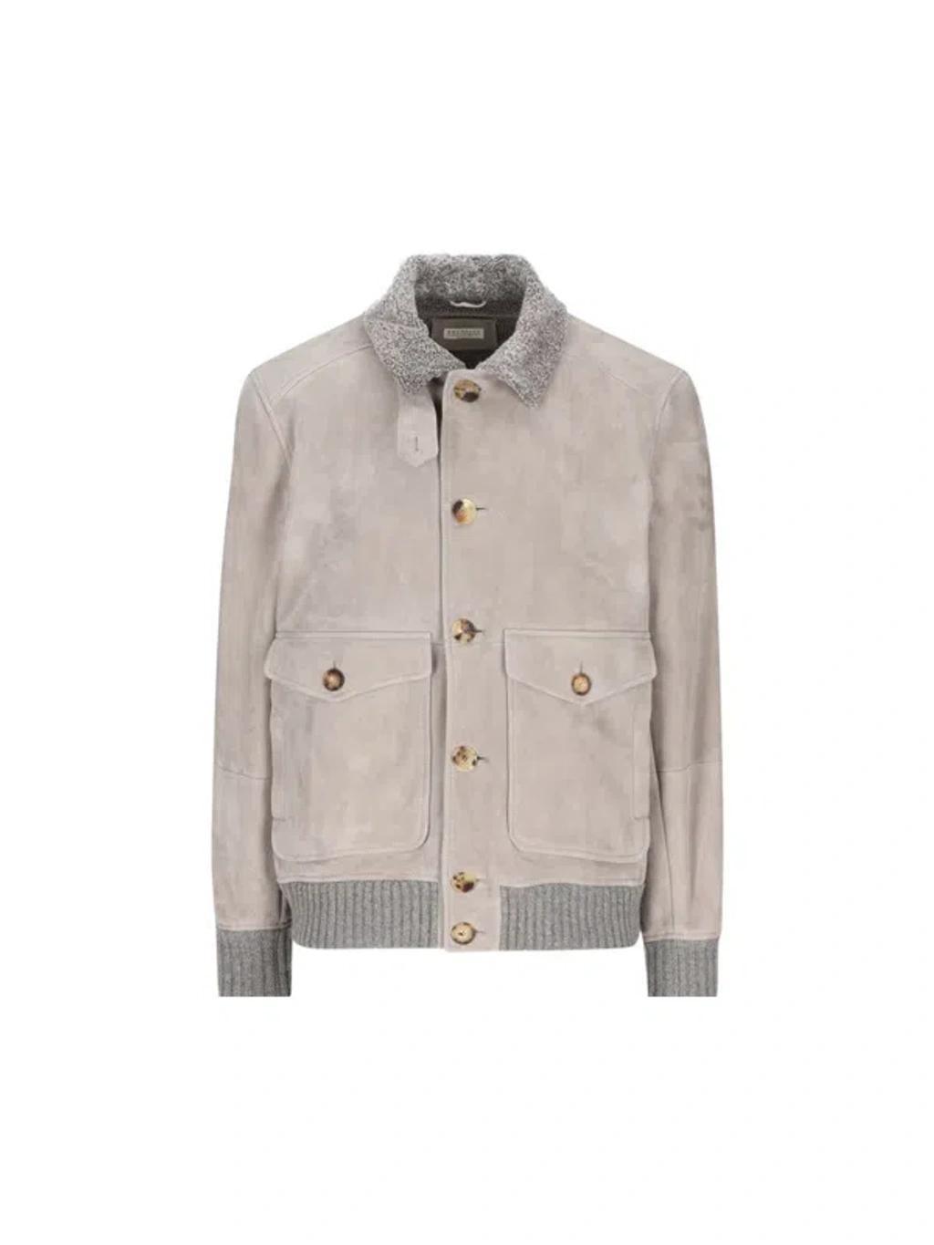 BRUNELLO CUCINELLI Buttoned Long In Grey Product Image