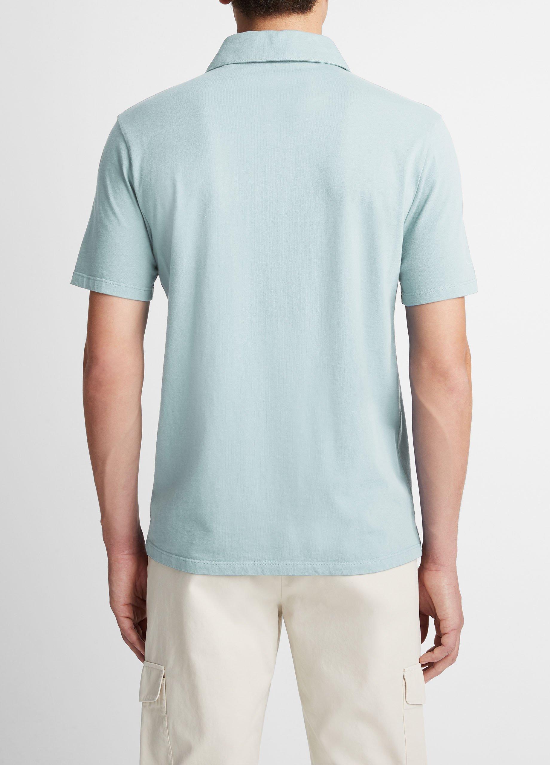 Garment Dye Cotton Polo Shirt Product Image