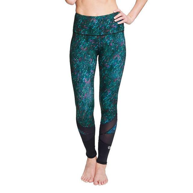 Womens Mazu Swim High-Rise Slimming Swim Leggings Green Product Image