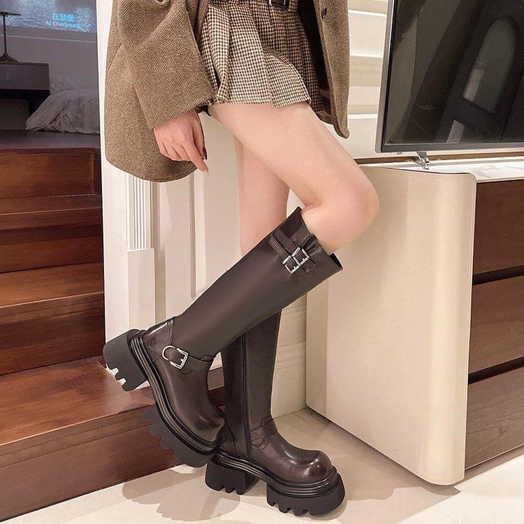 Platform Plain Tall Boots product image