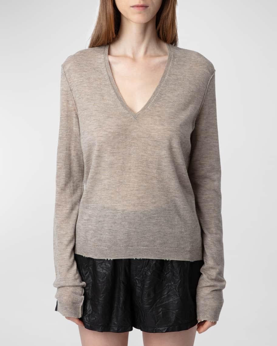 Rivy Cashmere V-Neck Sweater  Product Image