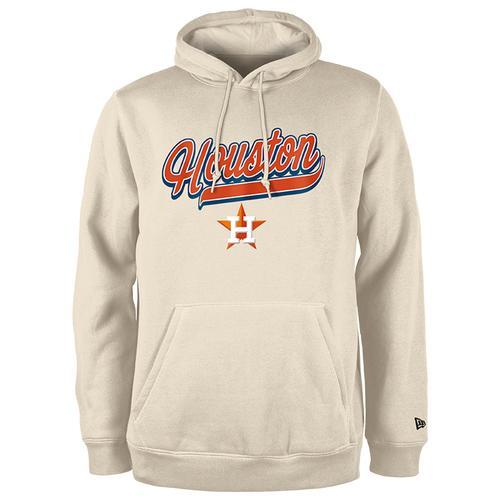 New Era Mens Astros Hooded Pullover - Tan/Tan Product Image