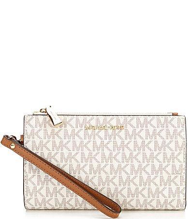 Michael Kors Signature Logo Jet Set Double Zip Wristlet Product Image