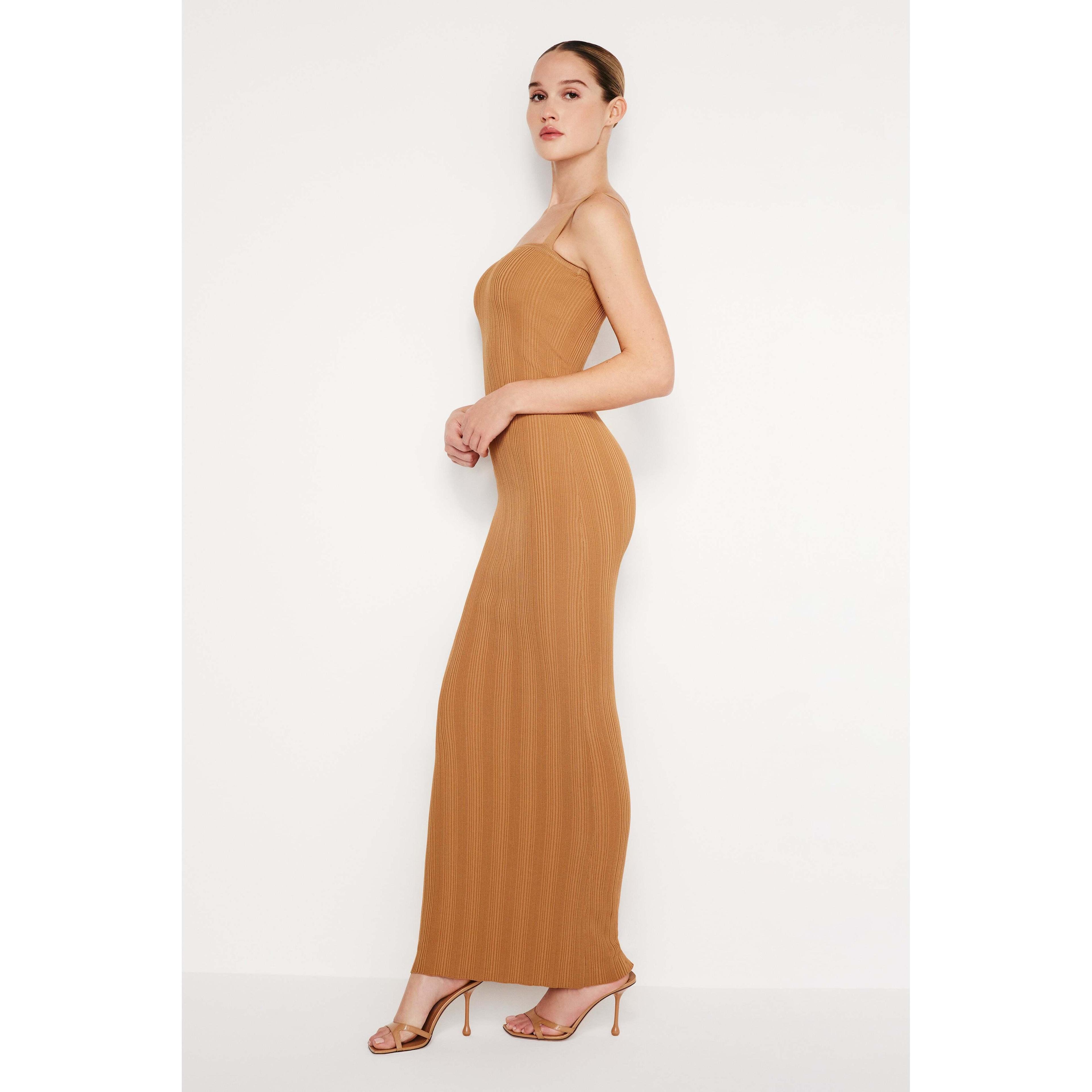 Womens Ribbed Knit Maxi Dress | Canyon, Size 3XL | Good American by Khlo Kardashian Product Image