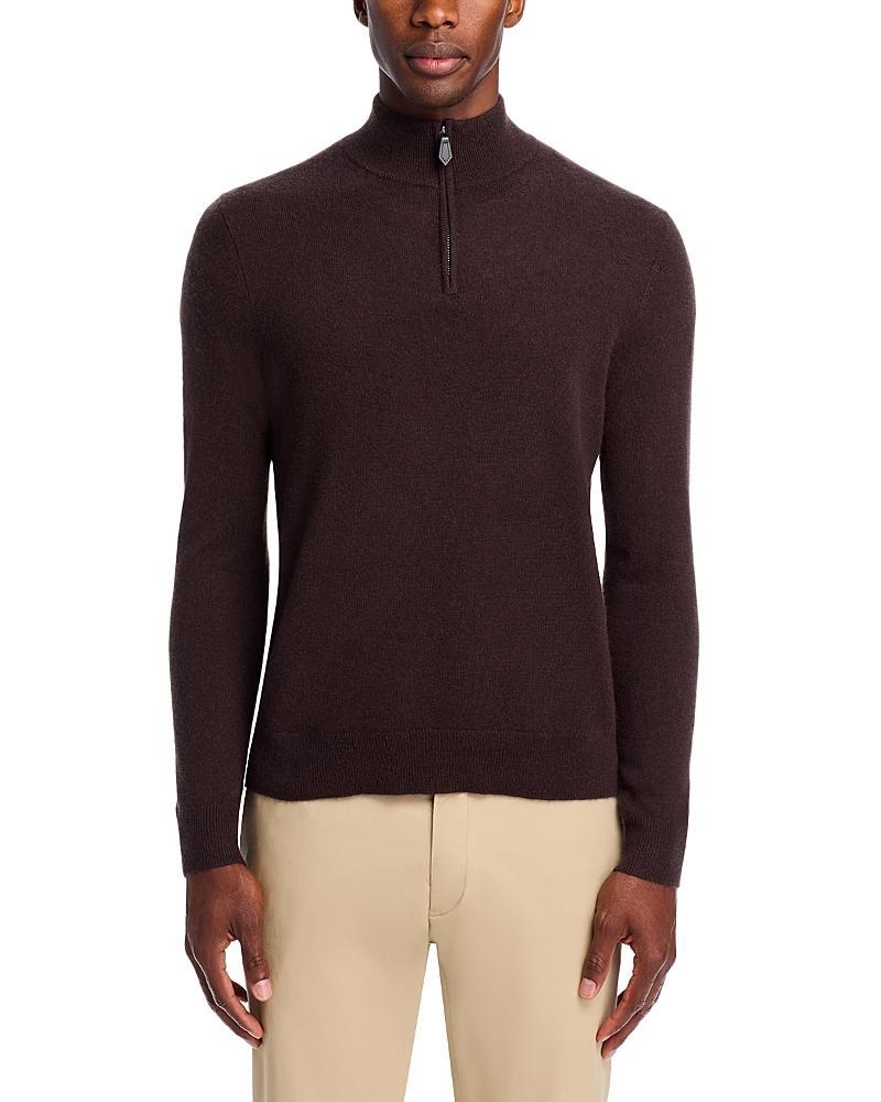 The Mens Store at Bloomingdales Slate Green Cashmere Half-Zip Sweater - Exclusive Product Image