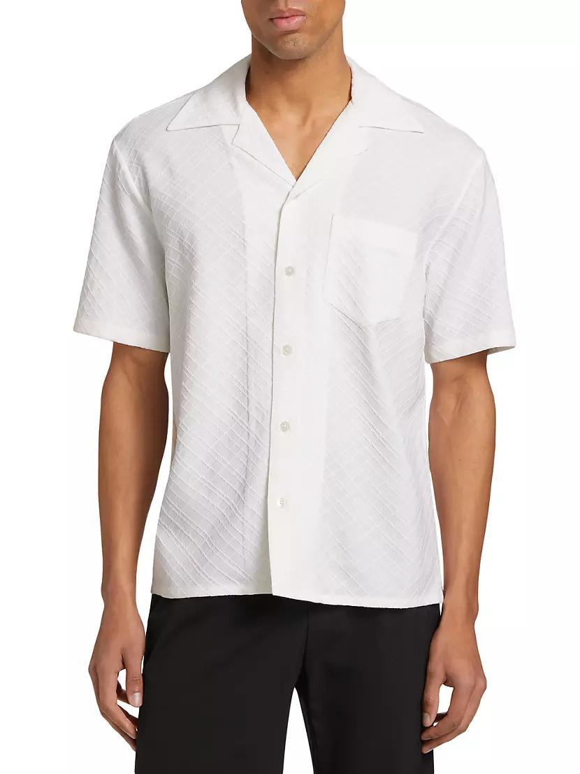 Wool-Blend Bouclé Bowling Shirt Product Image