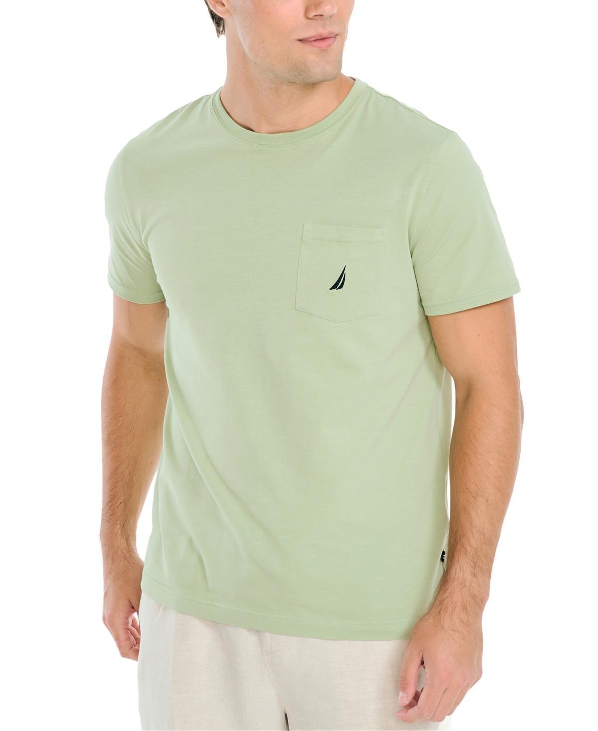 Nautica Mens Classic-Fit Solid Crew Neck Pocket T-Shirt Product Image