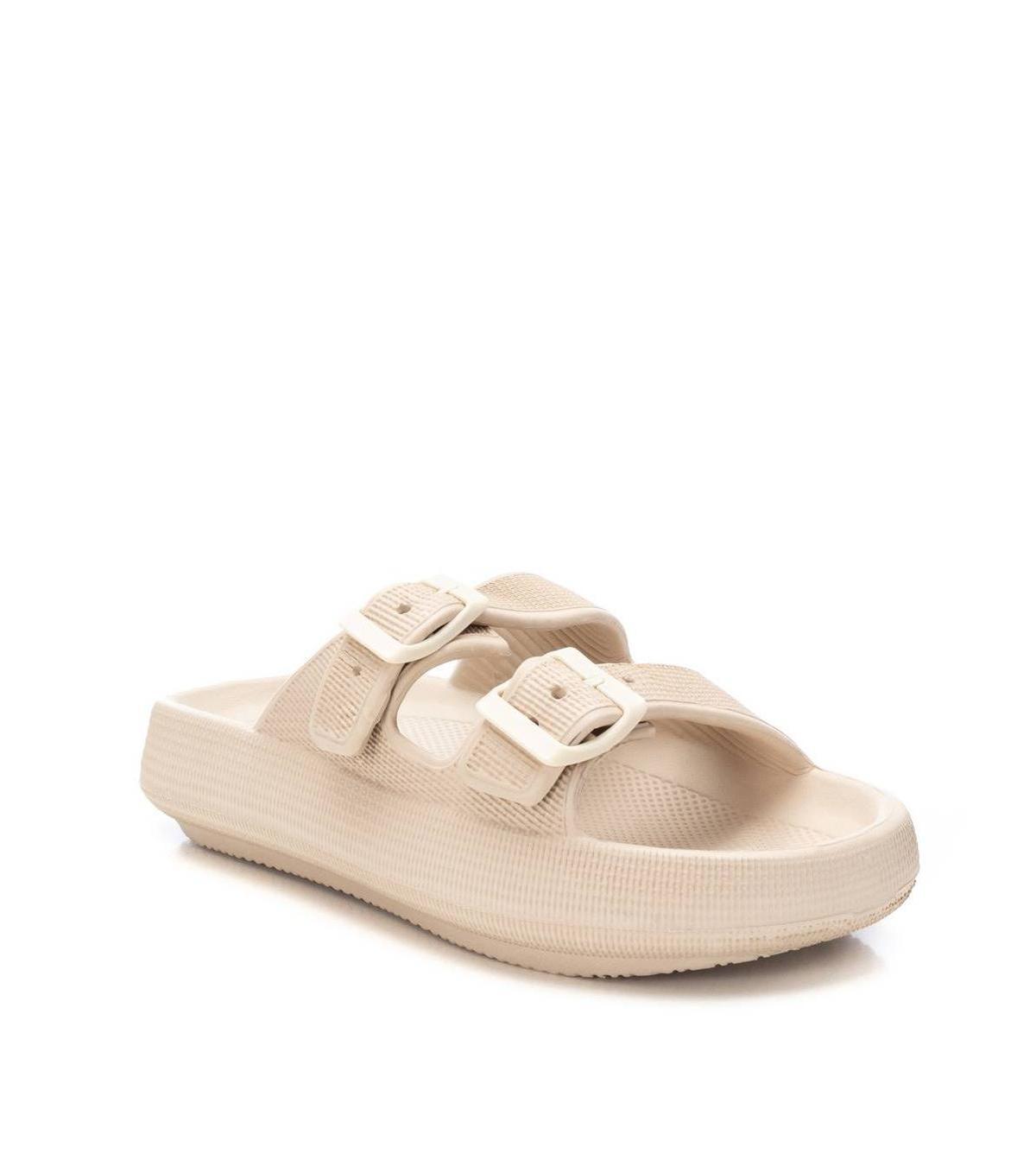 Xti Womens Rubber Flat Sandals Beige Product Image