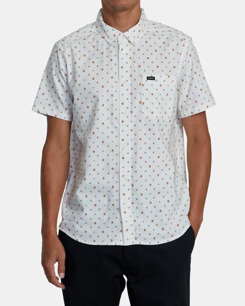 Thatll Do Print Short Sleeve Shirt - Vintage White Product Image