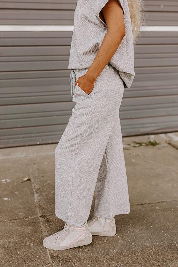 Lattes First High Waist Trousers in Grey Product Image