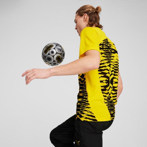 PUMA Borussia Dortmund Pre-Match Men's Short Sleeve Jersey in Faster Yellow/Black Product Image