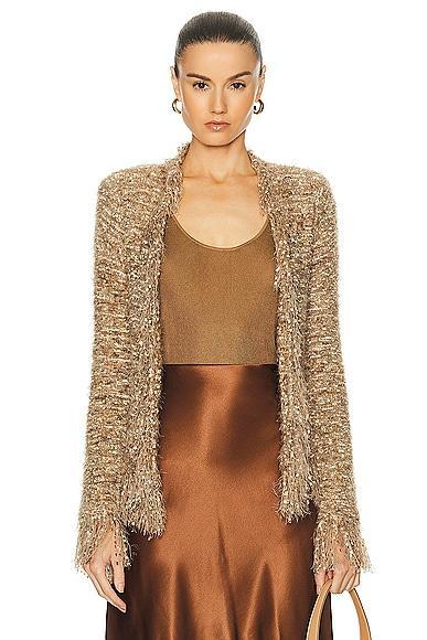 L'AGENCE Azure Cardigan Blazer Tan. (also in ). Product Image