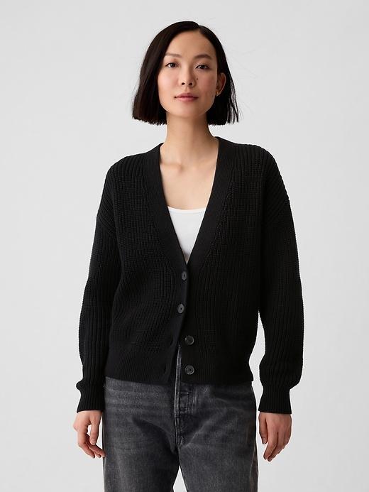 Shaker-Stitch Cardigan Product Image