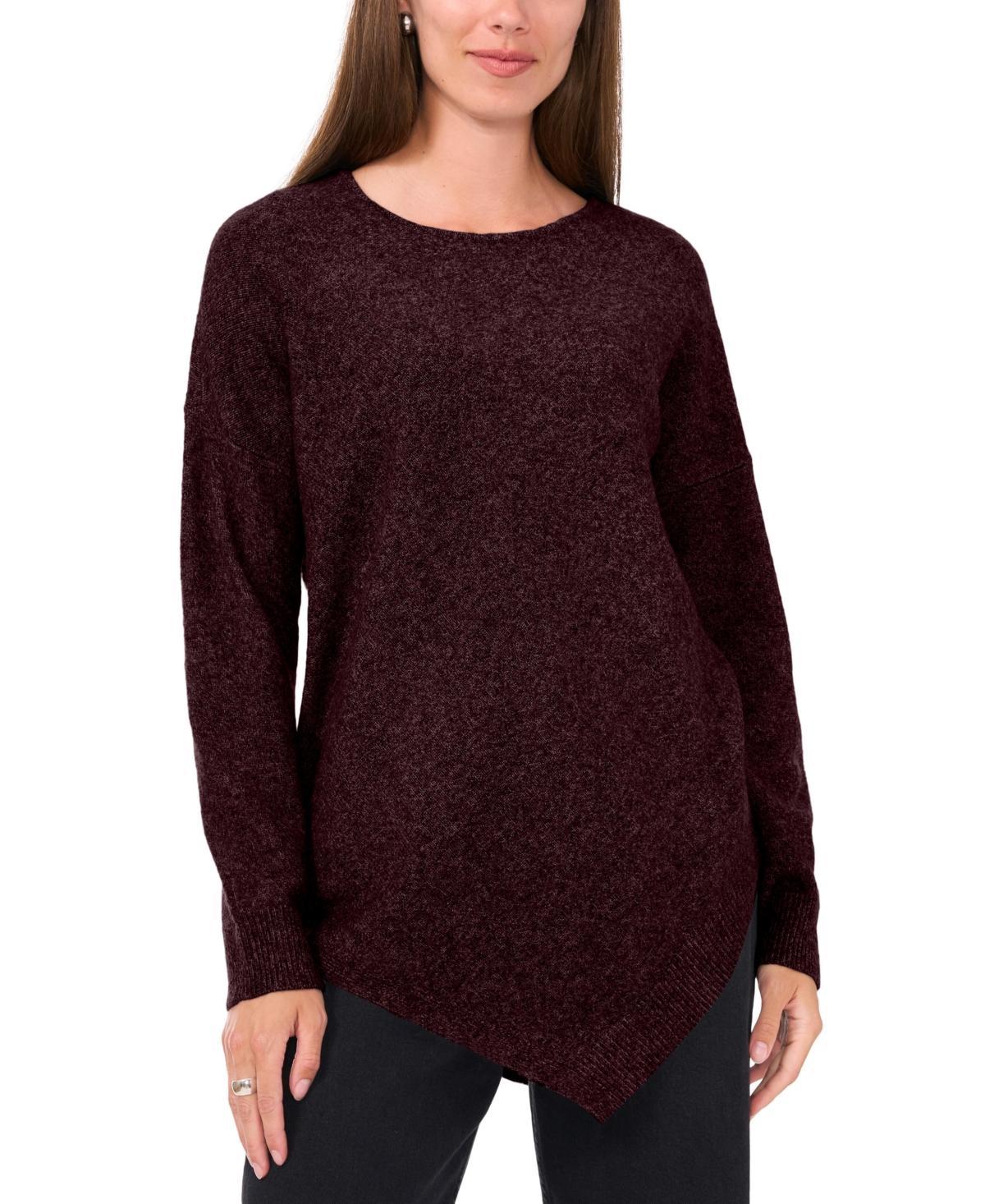 Vince Camuto Womens Crewneck Asymmetrical Sweater Product Image