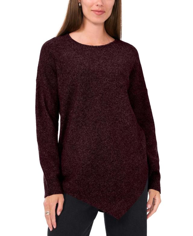 Vince Camuto Womens Crewneck Asymmetrical Sweater Product Image