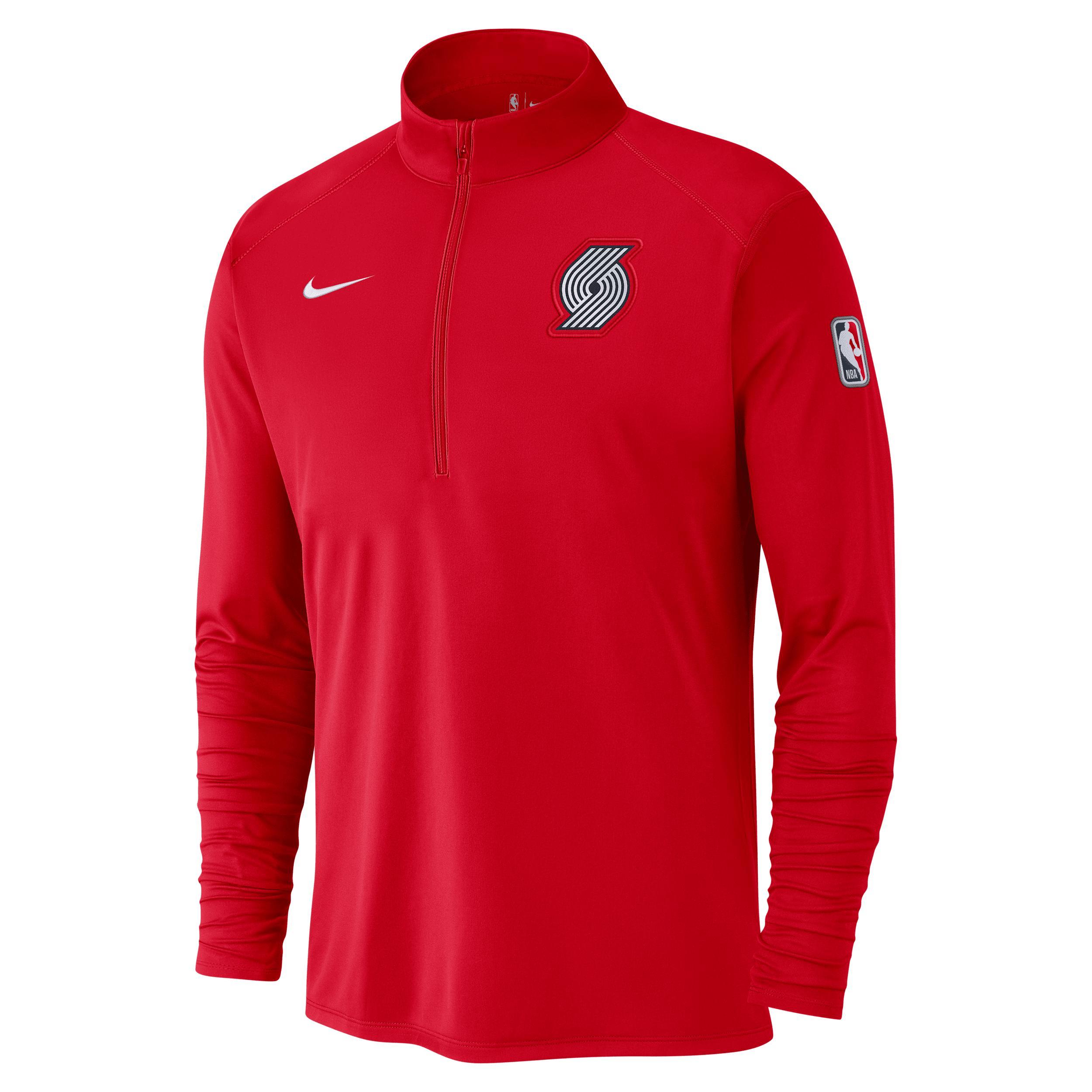 Portland Trail Blazers City Edition Nike Men's Dri-FIT NBA 1/2-Zip Long-Sleeve Top Product Image