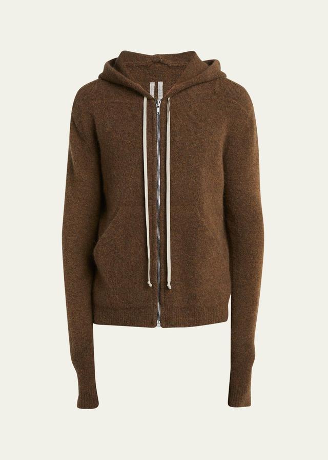 Mens Heavy Knit Zip Hoodie Product Image