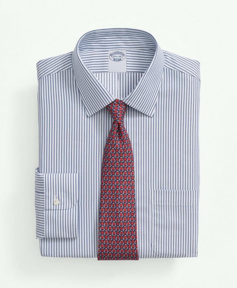 Brooks Brothers Explorer Collection Non-Iron Twill Ainsley Collar, Stripe Dress Shirt Product Image