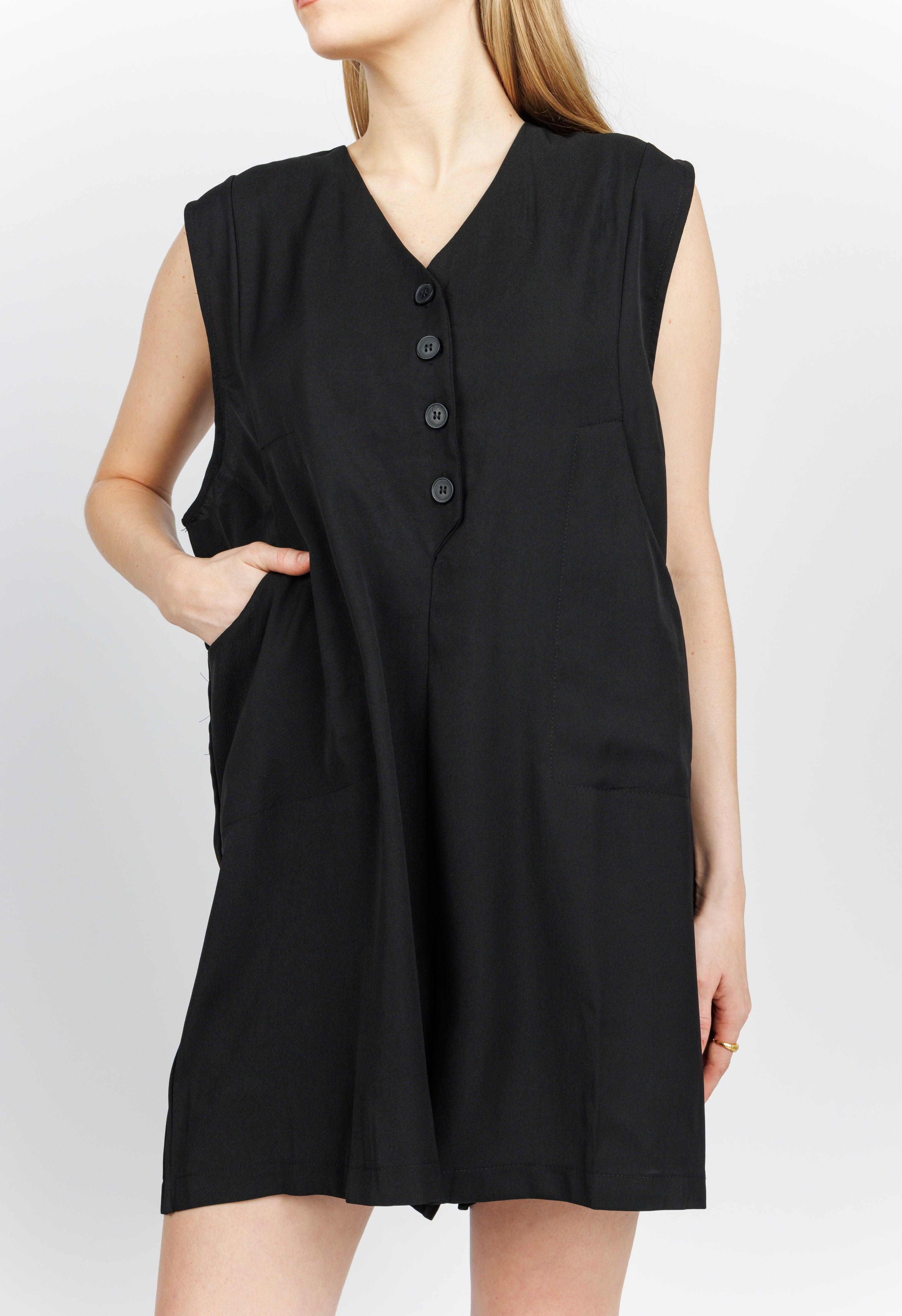 Oversized Romper in Raven Product Image