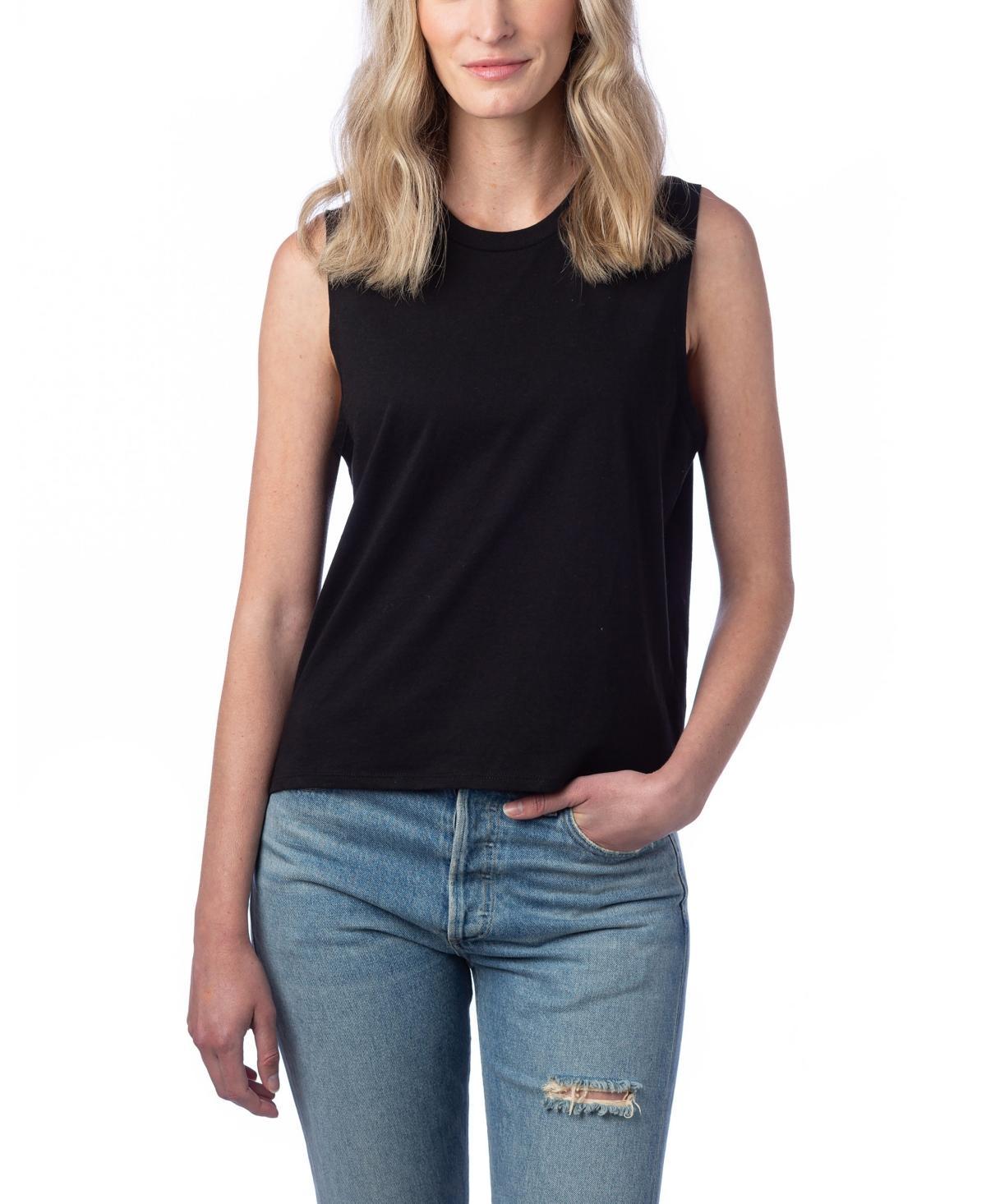 Womens Go-To Cropped Muscle Tank Top Product Image