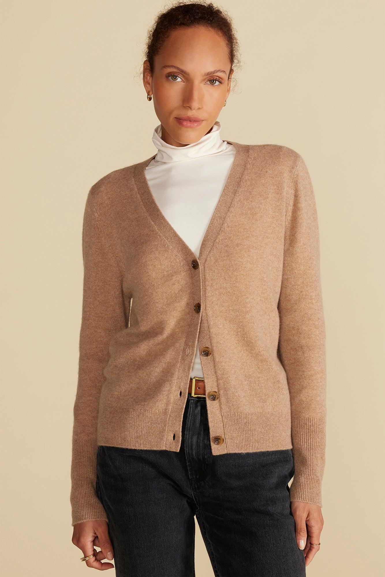 Mason Cashmere Cardigan - Camel product image