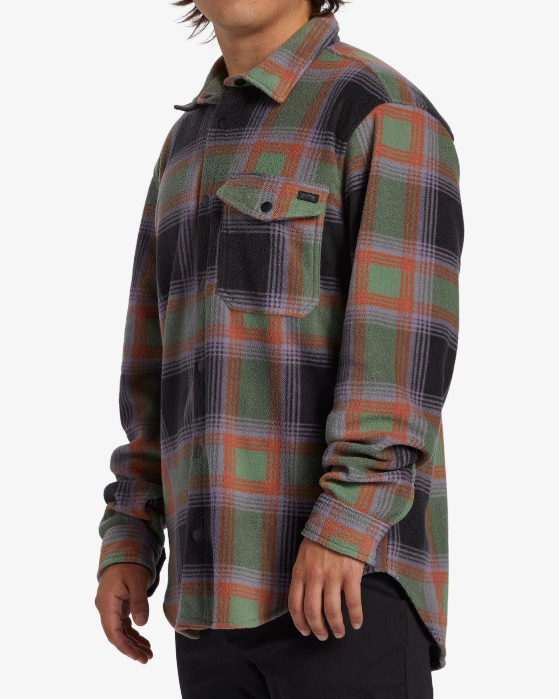 A/Div Furnace Long Sleeve Flannel Shirt - Grey Violet Male Product Image