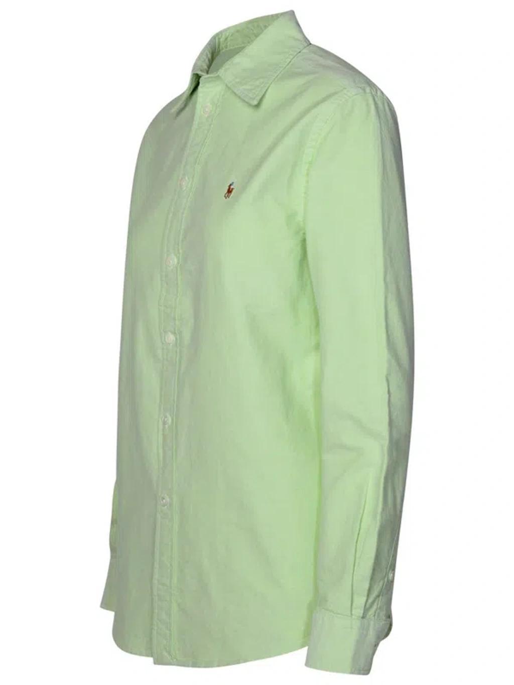 Green Cotton Shirt Product Image