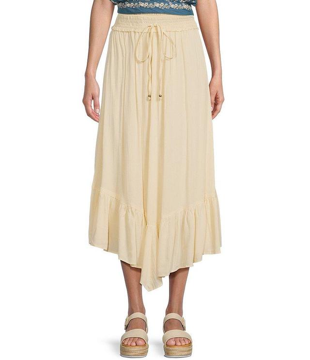 Angie Ruffle High-Low Hem Maxi Skirt Product Image