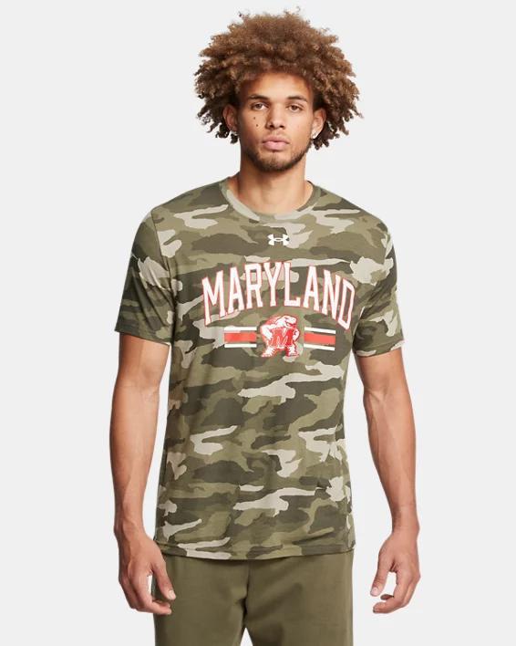 Mens UA Performance Cotton Camo Collegiate Short Sleeve Product Image