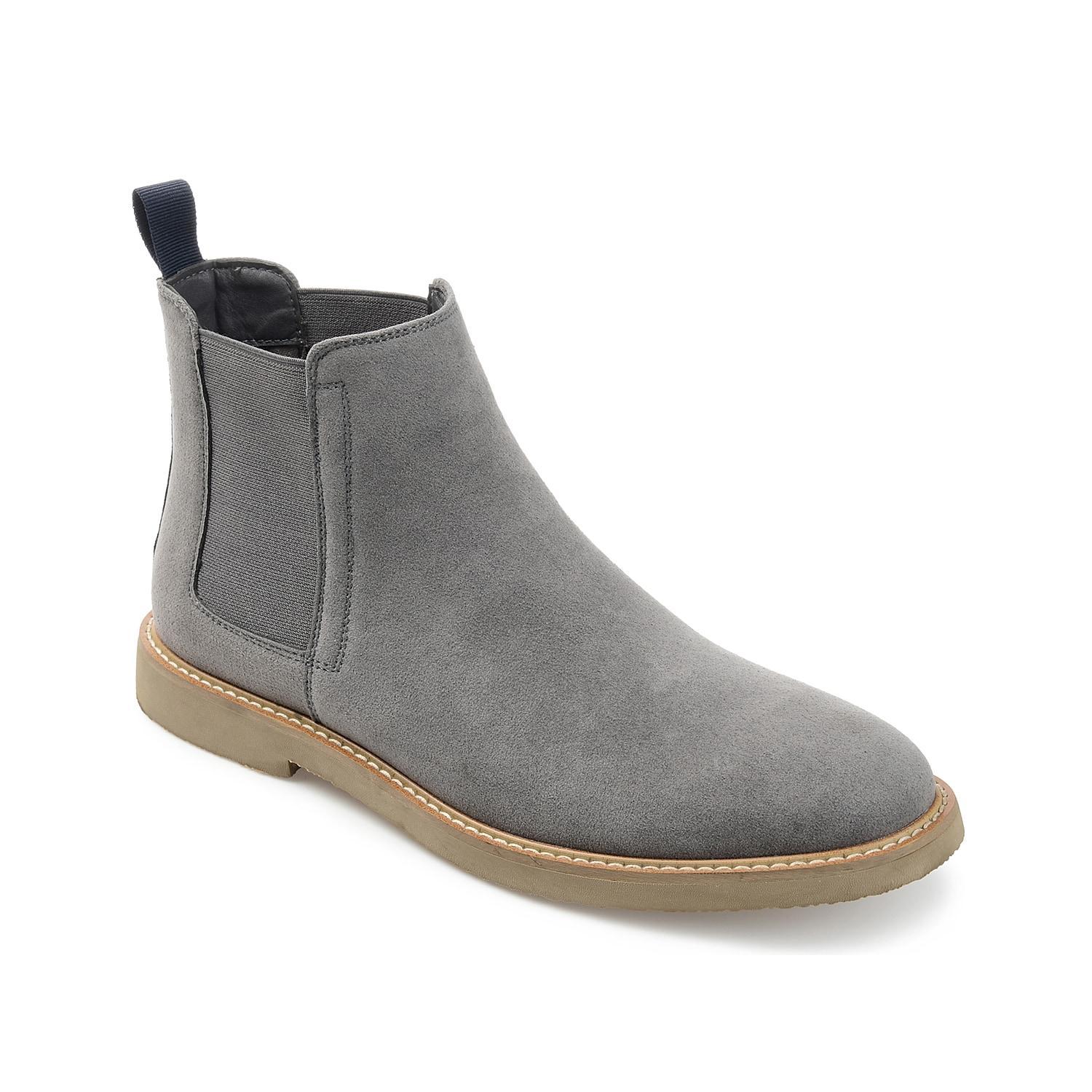 Vance Co. Marshon Mens Chelsea Boots Grey Product Image