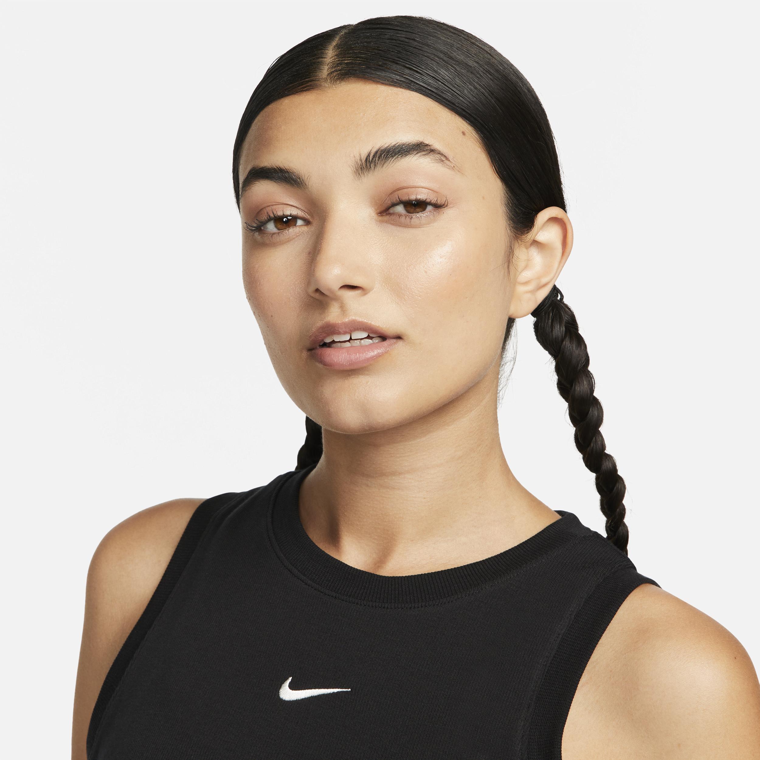 Womens Nike Sportswear Essential Ribbed Cropped Tank Top Product Image