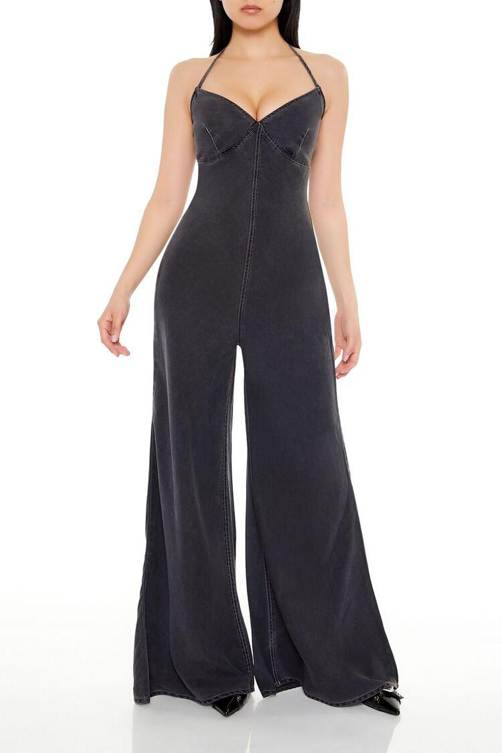 Halter Wide-Leg Jumpsuit | Forever 21 Product Image