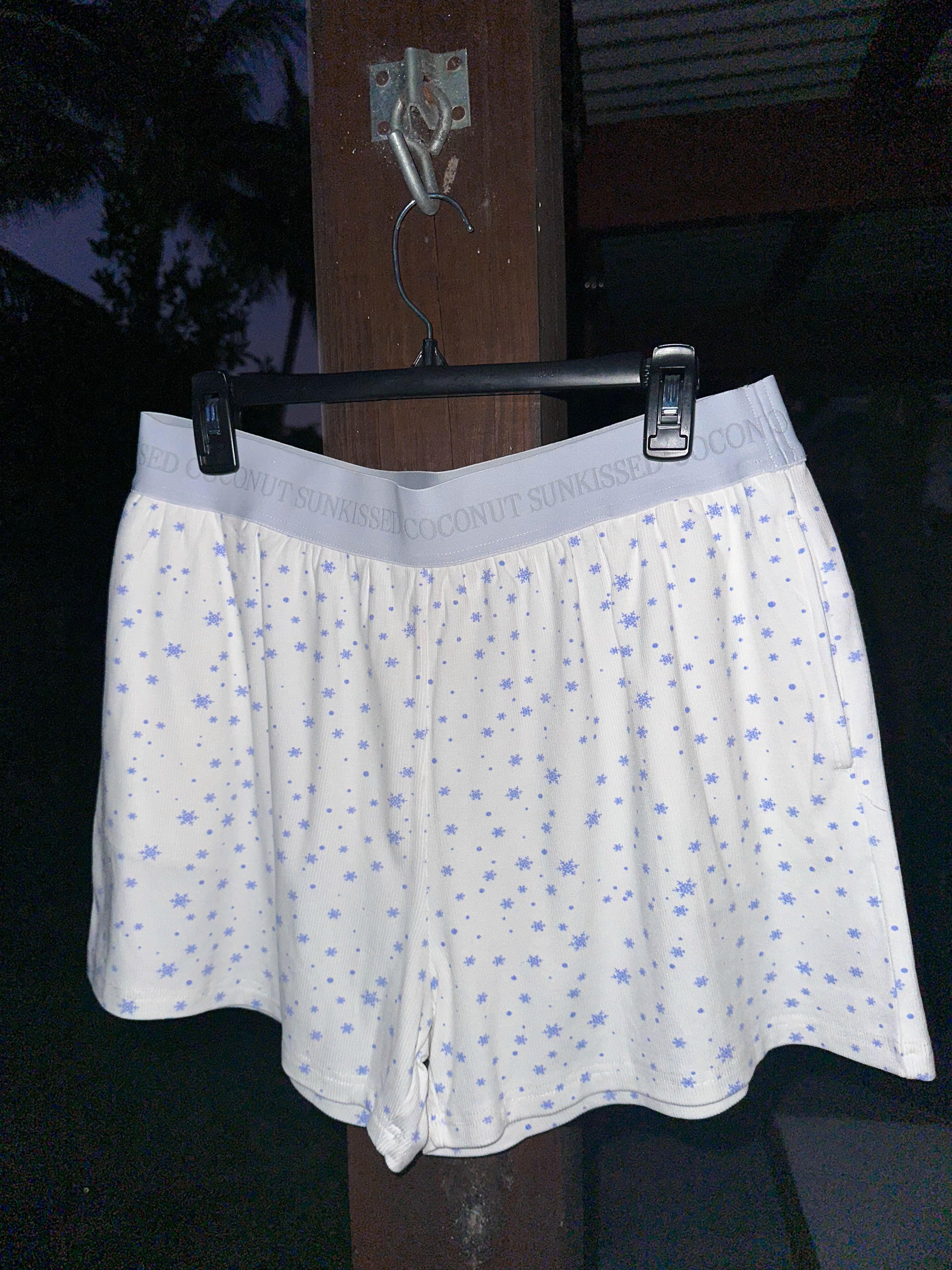 Snowflake Sunkissedcoconut Pajama Shorts Product Image